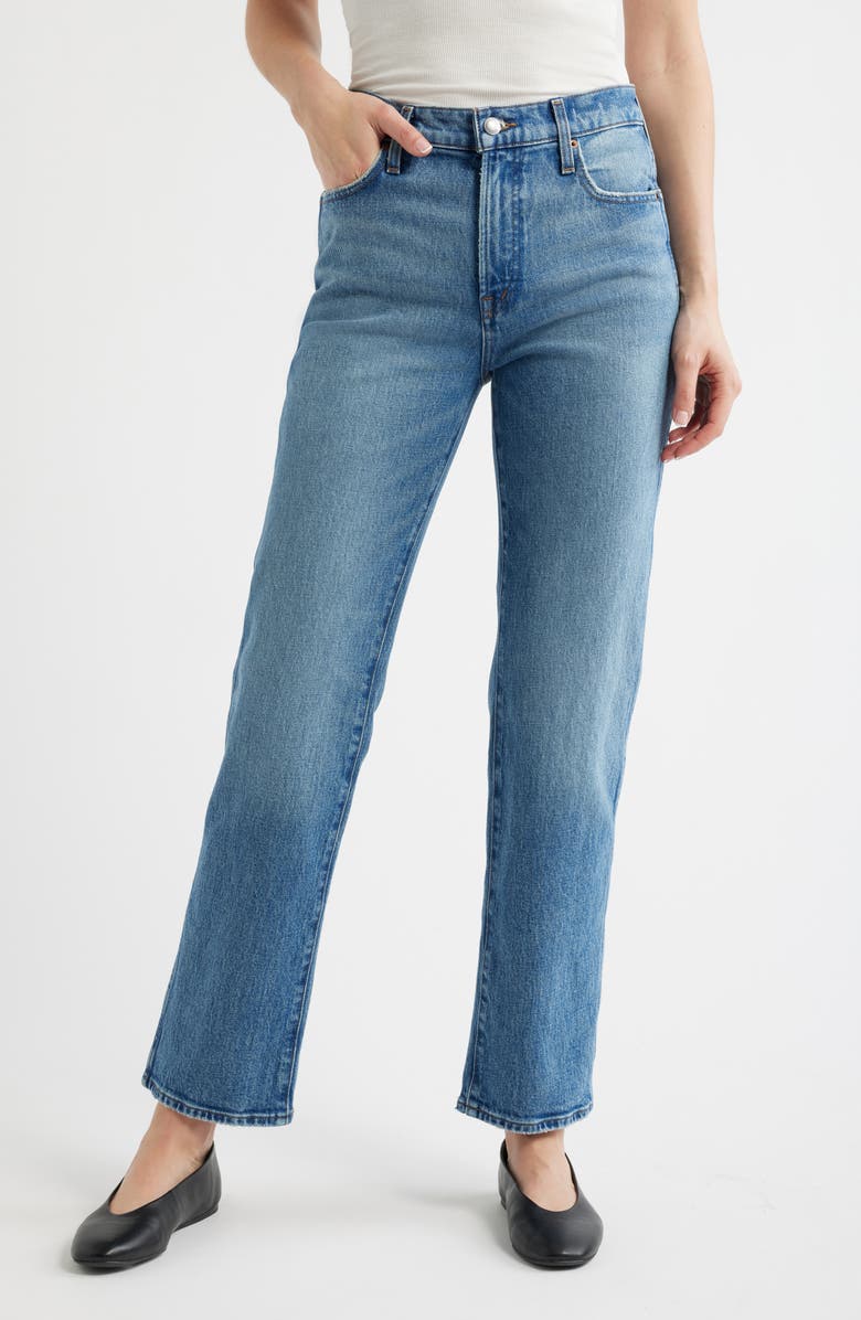 Madewell The Longline Straight Leg Jeans, Main, color, Pickett Wash