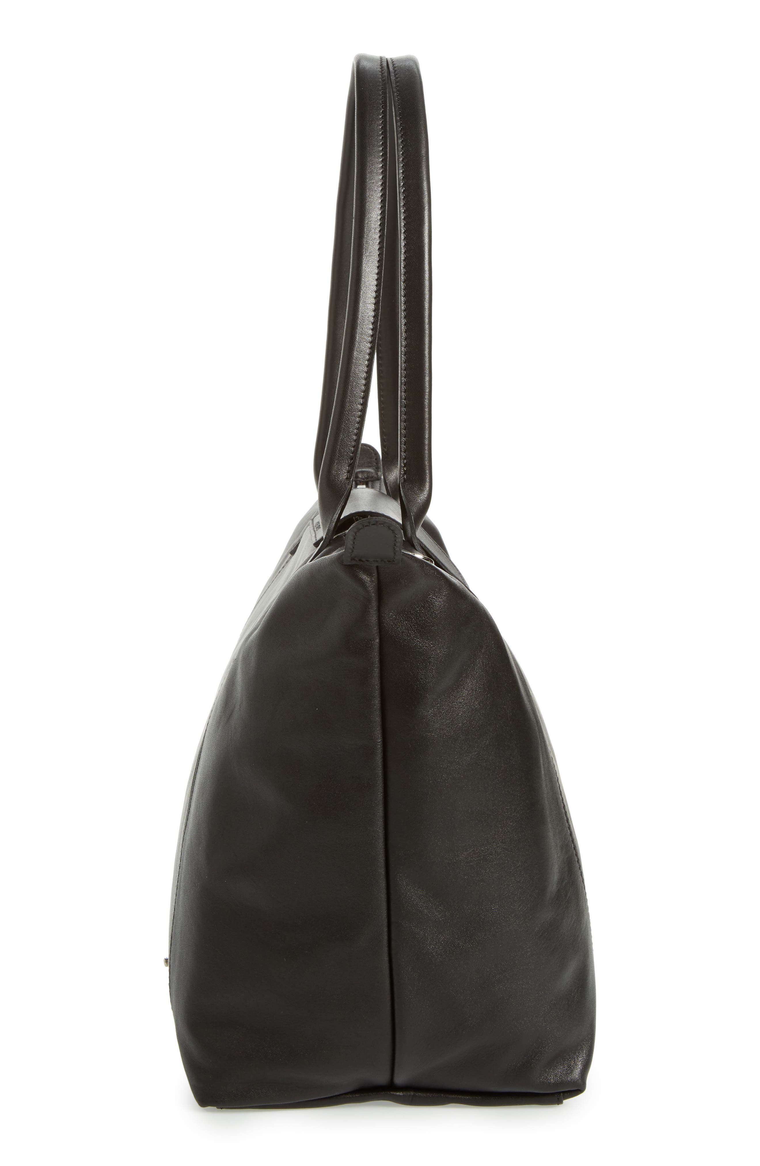 Longchamp Le Pliage Cuir Leather Tote, Alternate, color, 