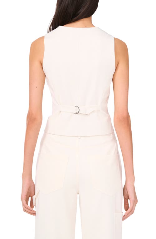 1.state Princess Seam Vest In New Ivory