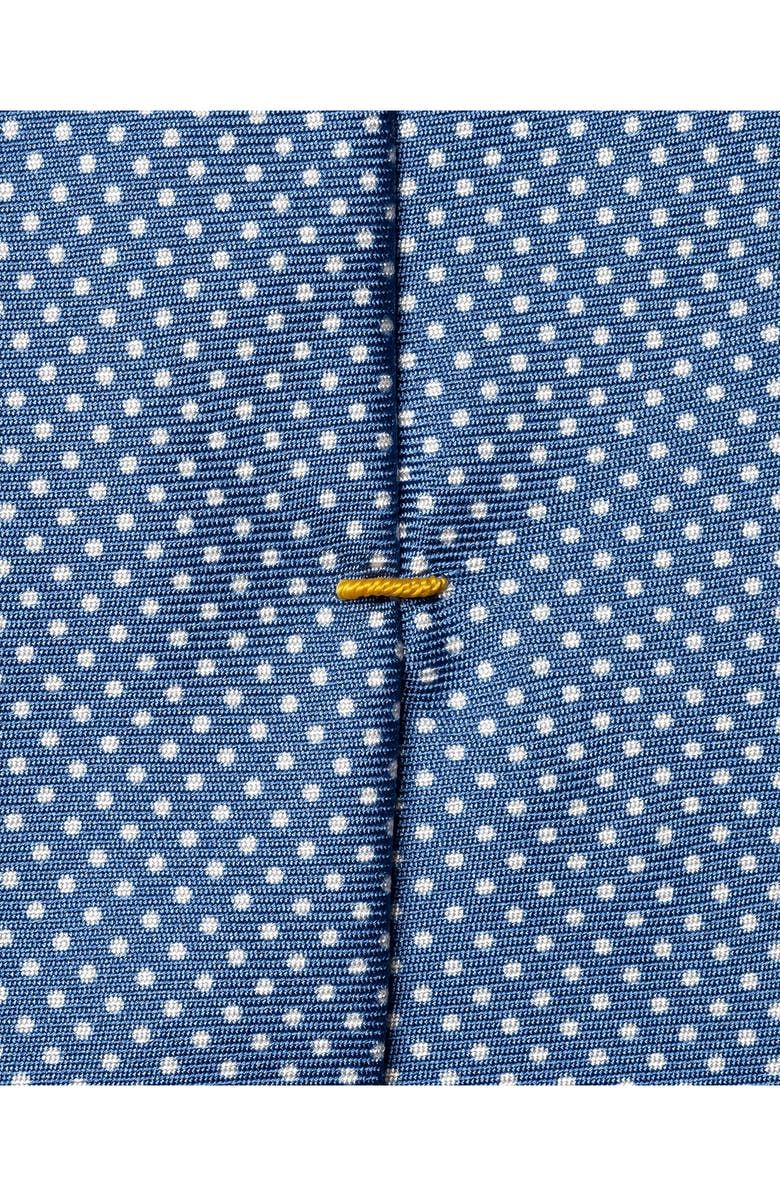 Eton Polka Dot Silk Tie, Alternate, color, Navy