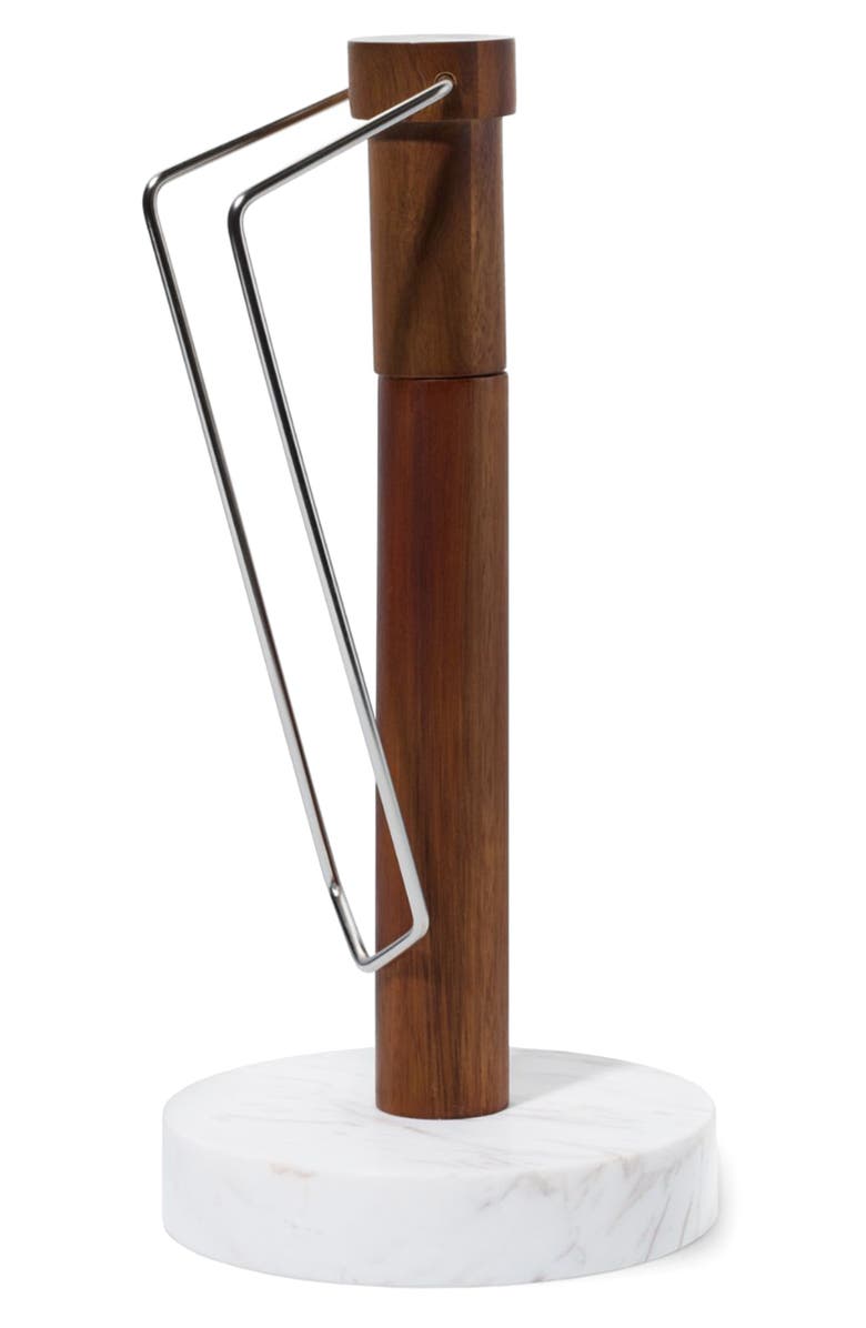 Nambé Chevron Paper Towel Holder, Main, color, Brown