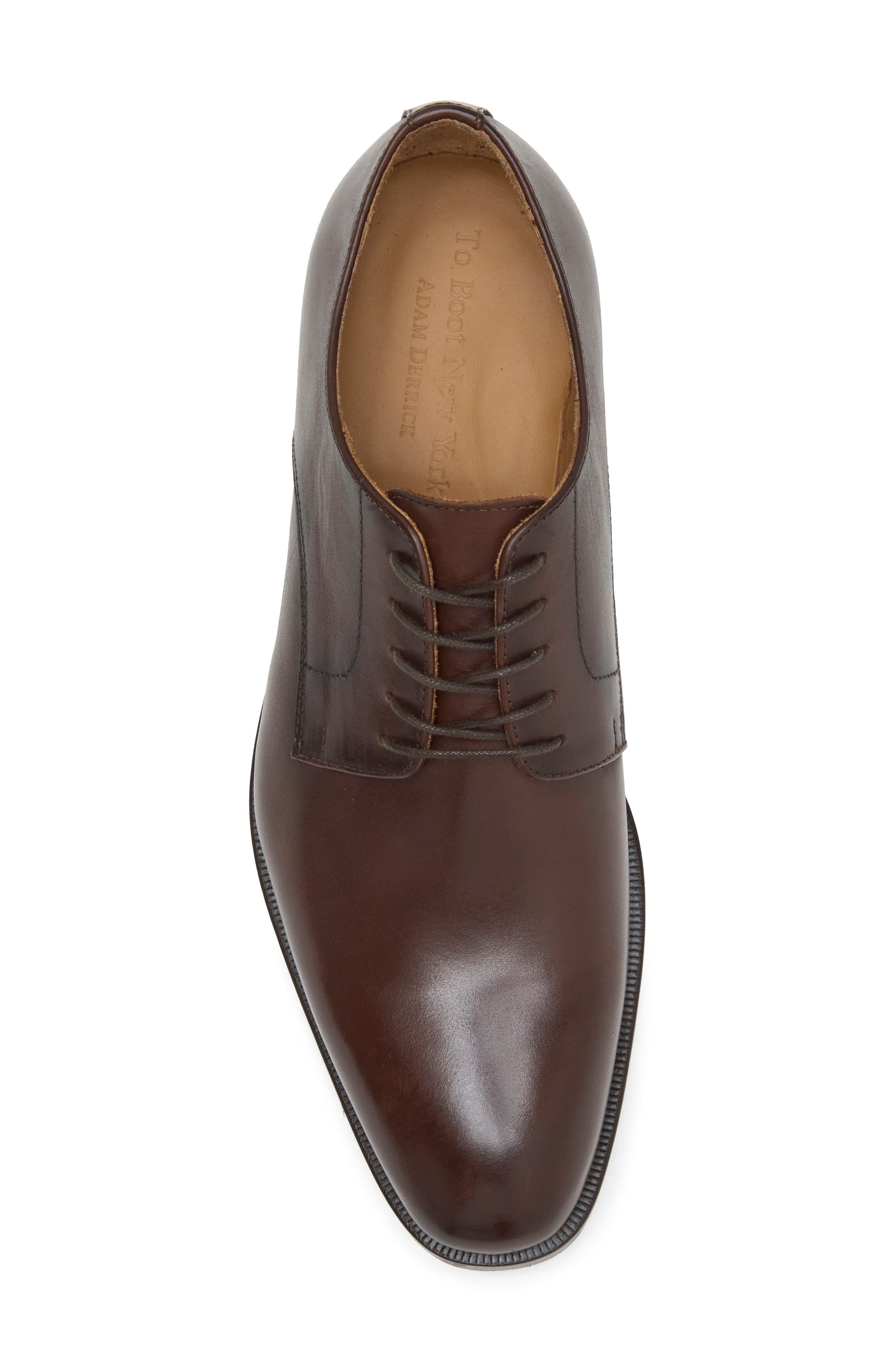 Dubois Leather Plain Toe Oxford, Alternate, color, SOFT AERO MARRONE