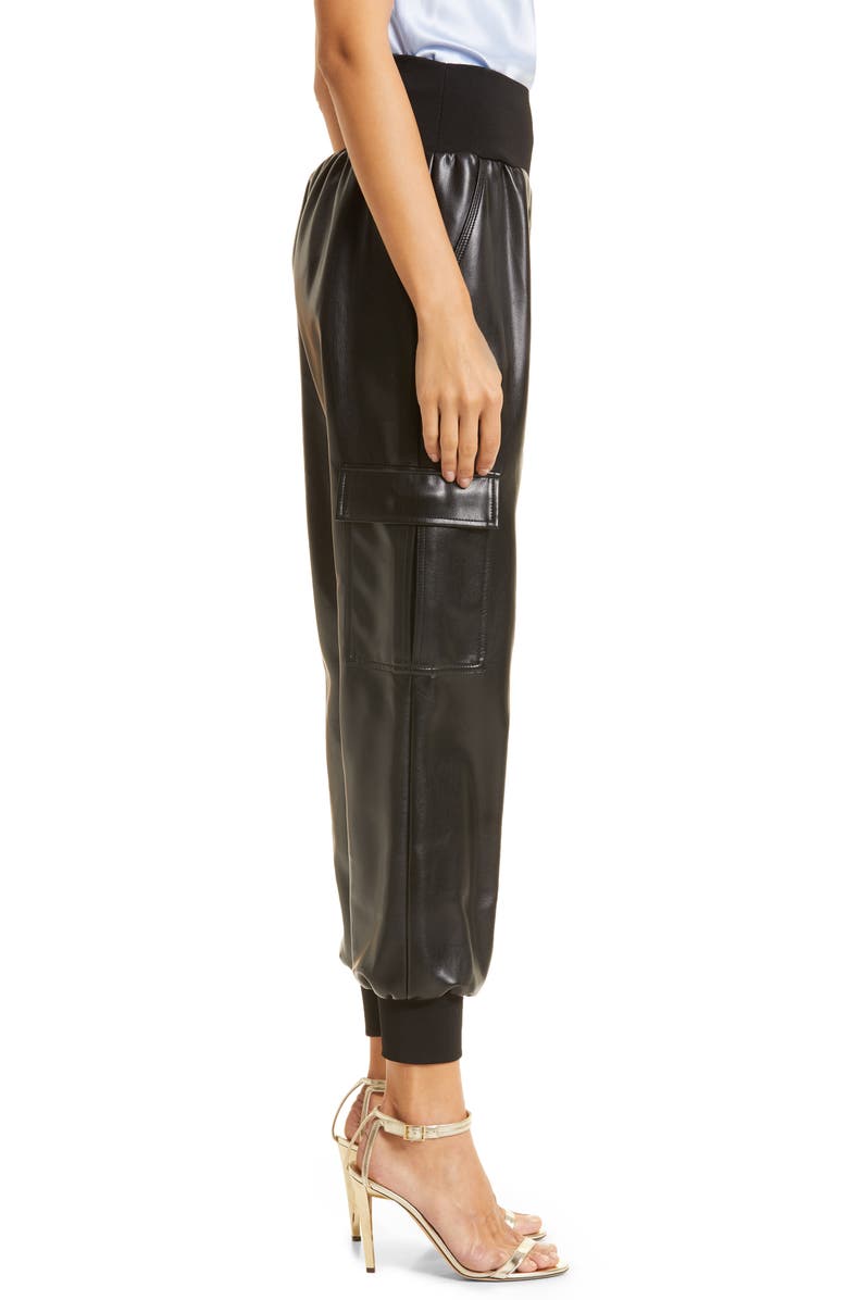 Cinq à Sept Giles Faux Leather Jogger Pants, Alternate, color, 