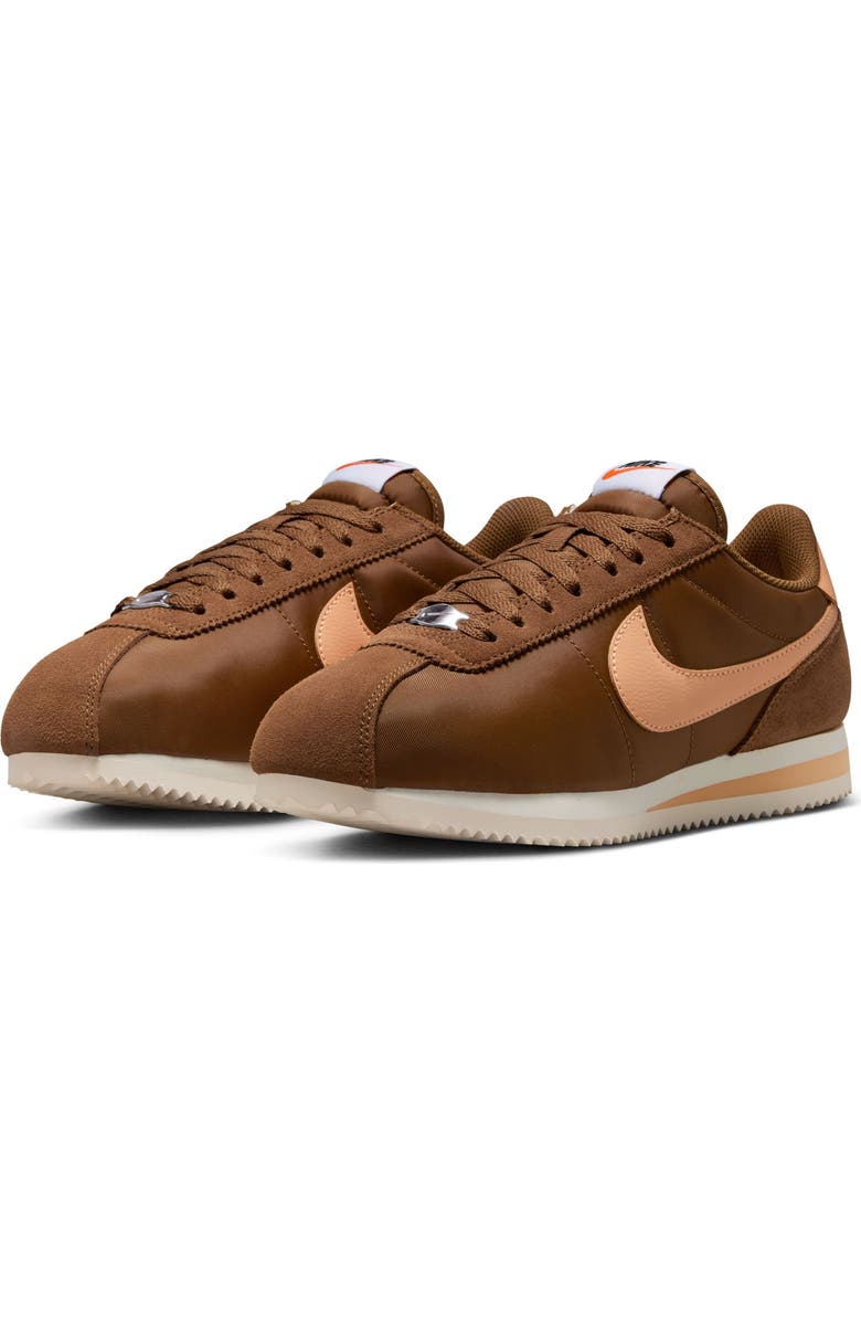 Nike Cortez TXT Sneaker, Main, color, British Tan/ Orange/ Sail