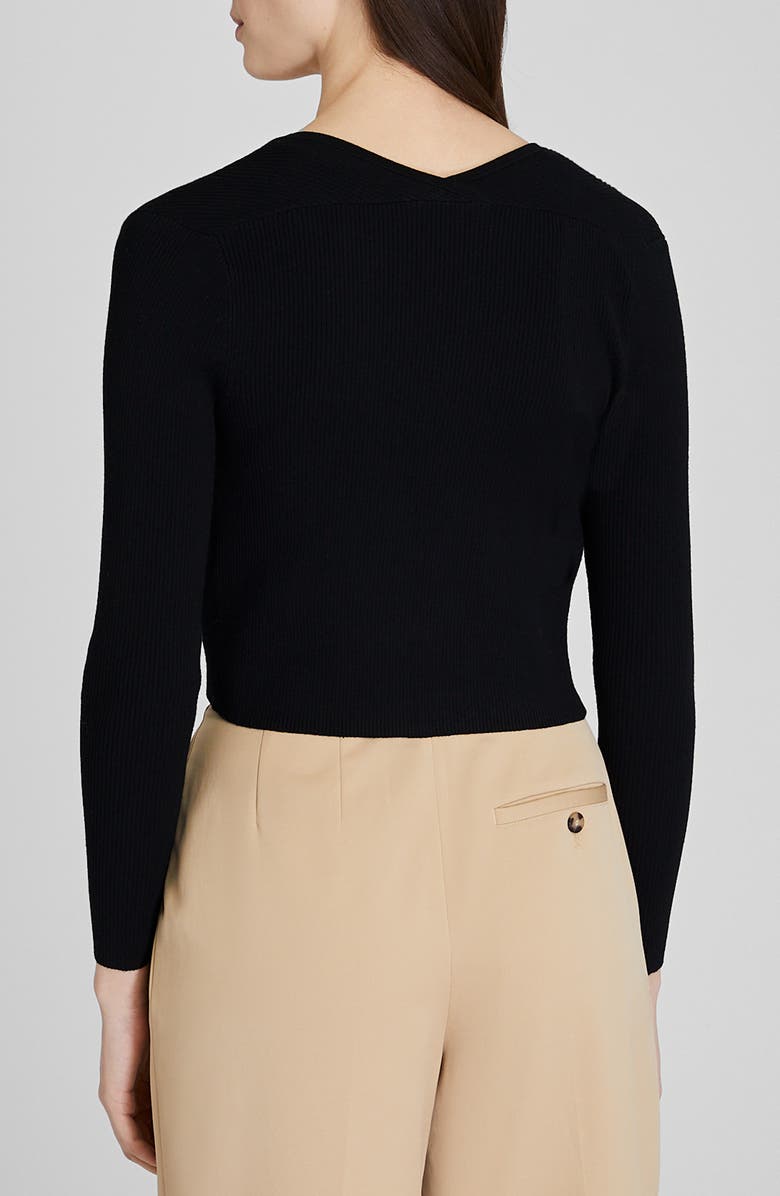 Club Monaco Fitted Rib Cardigan, Alternate, color, 