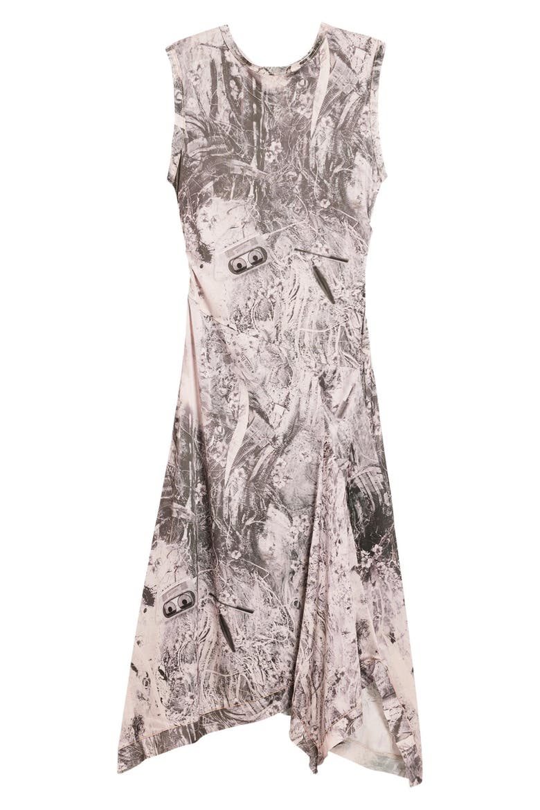 Sleeveless Midi Dress, Alternate, color, GRAY