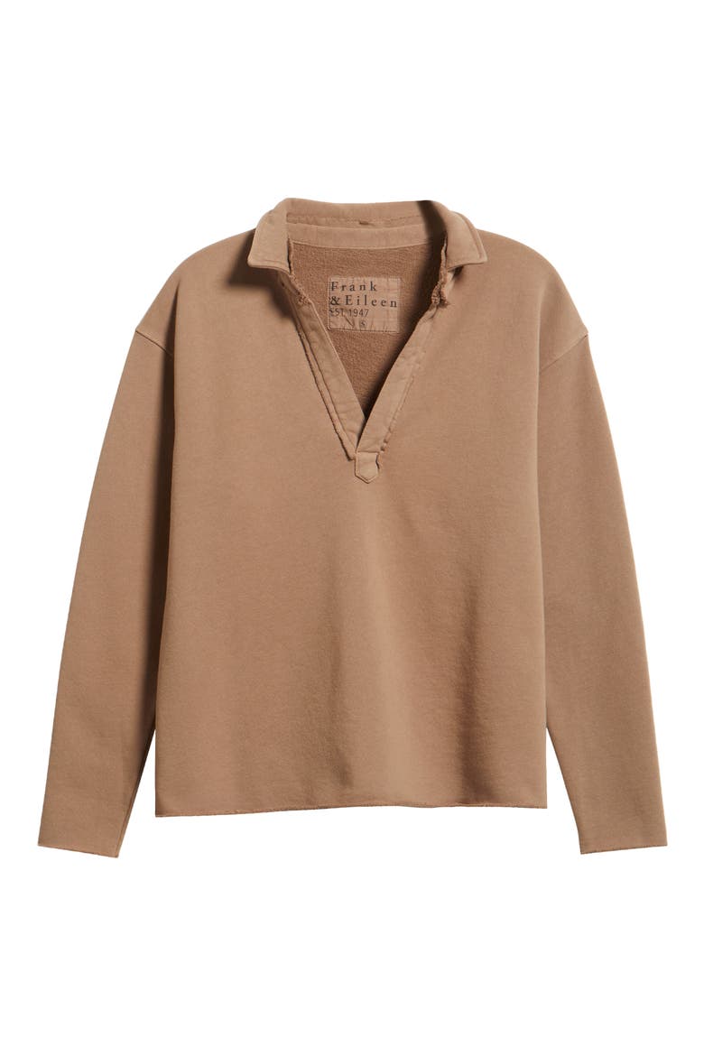 Patrick Popover Henley Sweatshirt, Alternate, color, TOASTED
