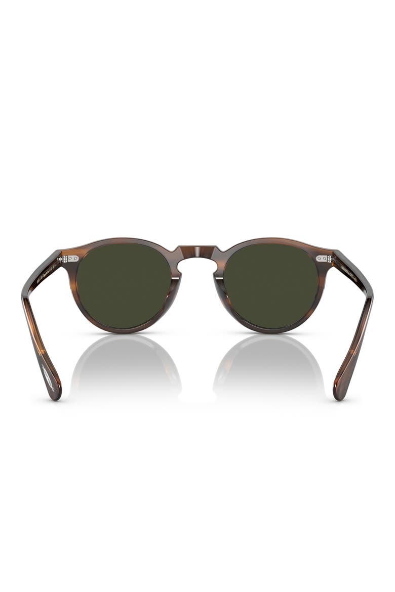 50mm Gregory Peck Polarized Sunglasses, Alternate, color, TUSCANY TORTOISE / G-15 POLAR