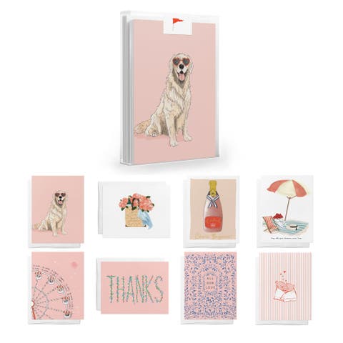 Everyday in Pink Greeting Card Pack Assorted Set
