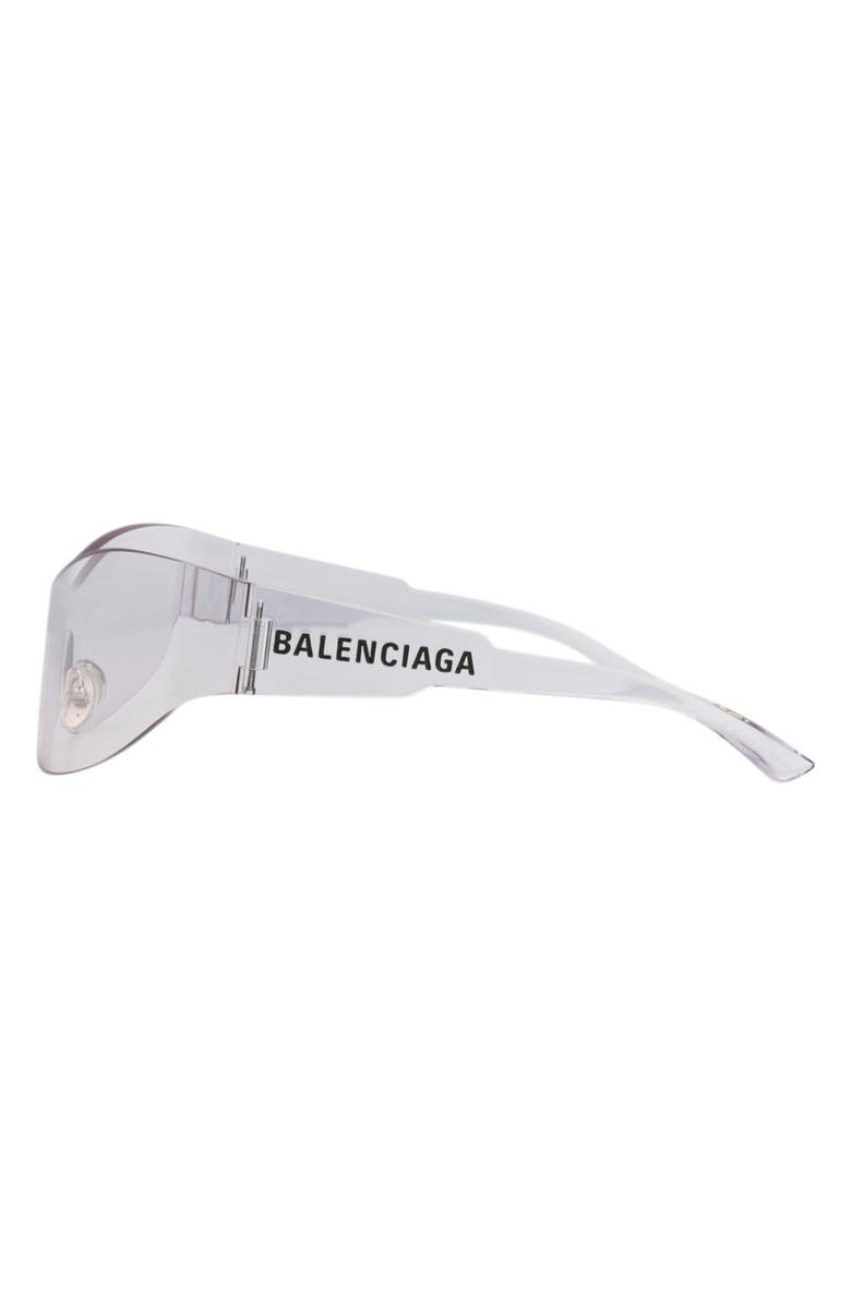 Balenciaga 99mm Wraparound Sunglasses, Alternate, color,