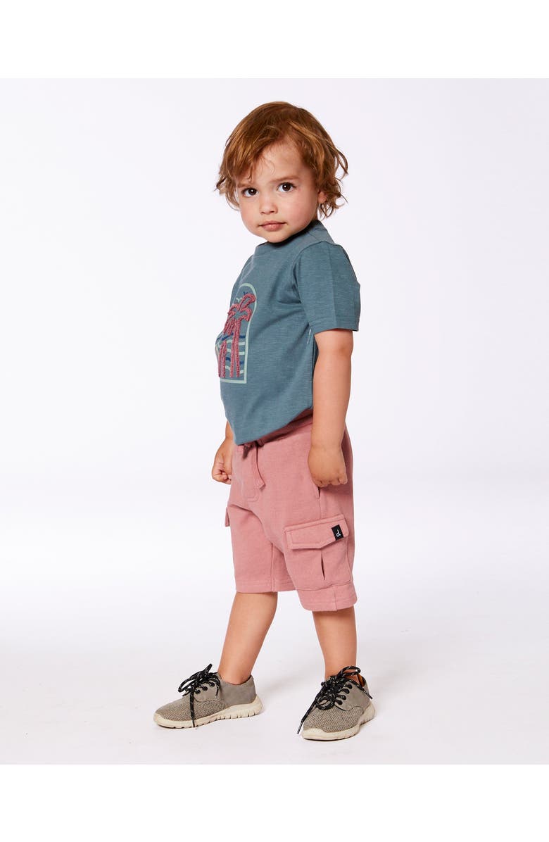 Deux par Deux Little Boy's French Terry Short Dark Old Rose, Alternate, color, Dark Old Rose