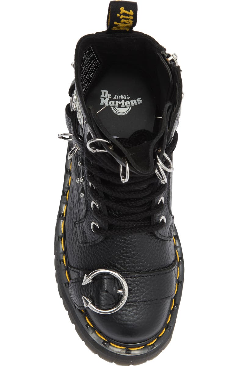 Dr. Martens Jadon Piercing Milled Leather Platform Boot, Alternate, color,