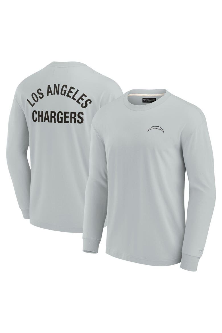 Unisex Fanatics Signature Gray Los Angeles Chargers Elements Super Soft Long Sleeve T-Shirt, Main, color, Gray
