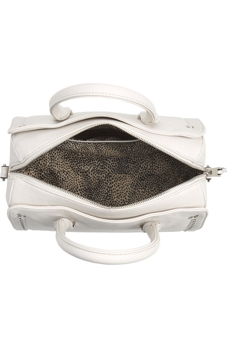 Sole Society Speedy Studded Faux Leather Satchel, Alternate, color,