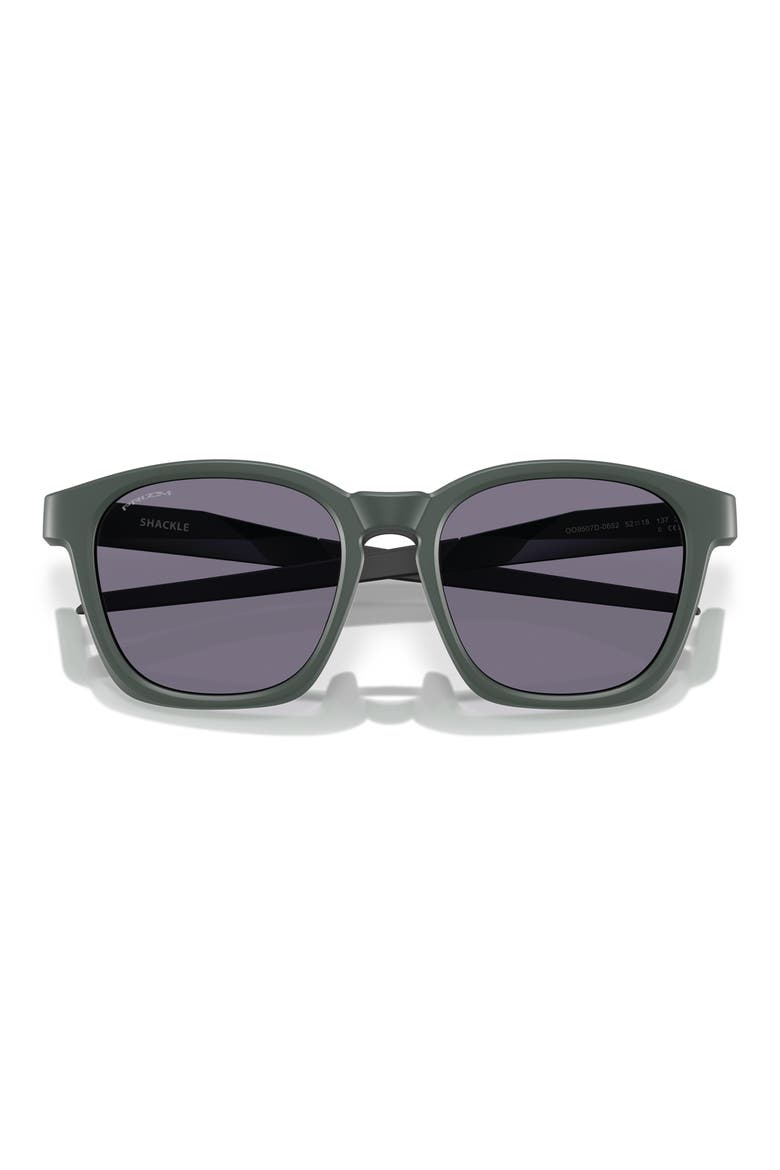 Gender Inclusive Shackle 52mm Square Sunglasses, Alternate, color, MT HUNTER GREEN / PRIZM GREY