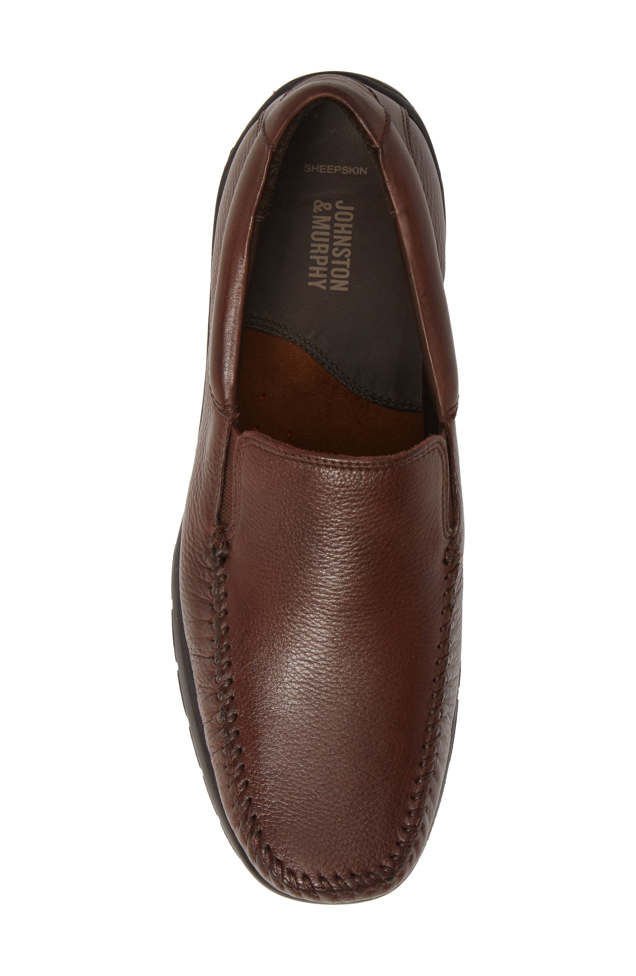 Crawford Venetian Loafer, Alternate, color, MAHOGANY LEATHER