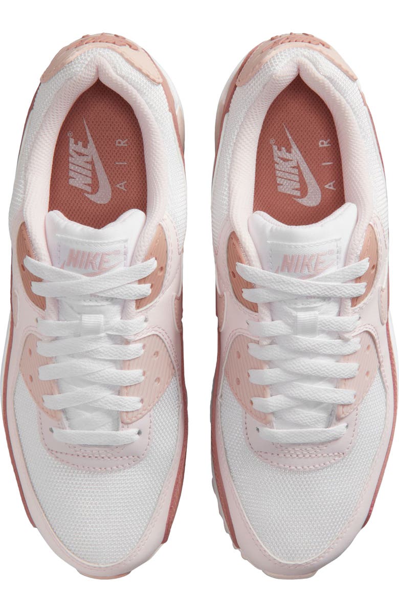 Nike Air Max 90 Sneaker, Alternate, color, Pink/ Dust Red/ Pearl Pink