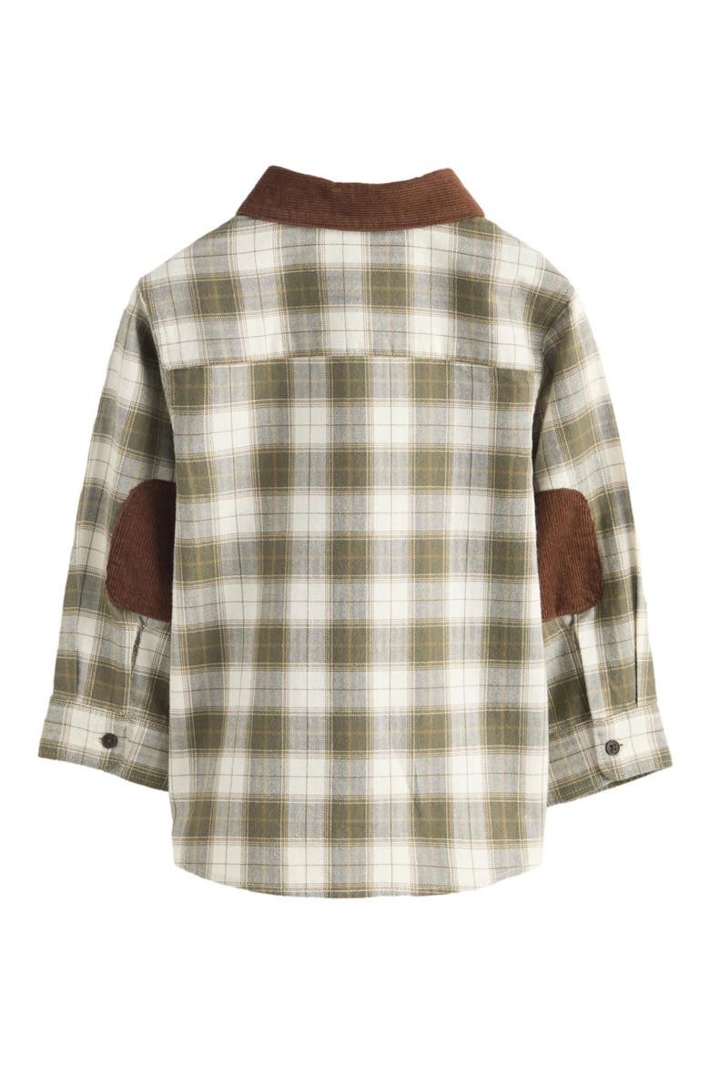 Kids' Check Cotton Flannel Button-Up Shirt, Alternate, color, MULTI