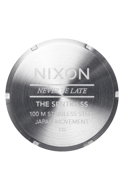 Nixon The Sentry Fisheye Bracelet Watch, 42mm In Metallic