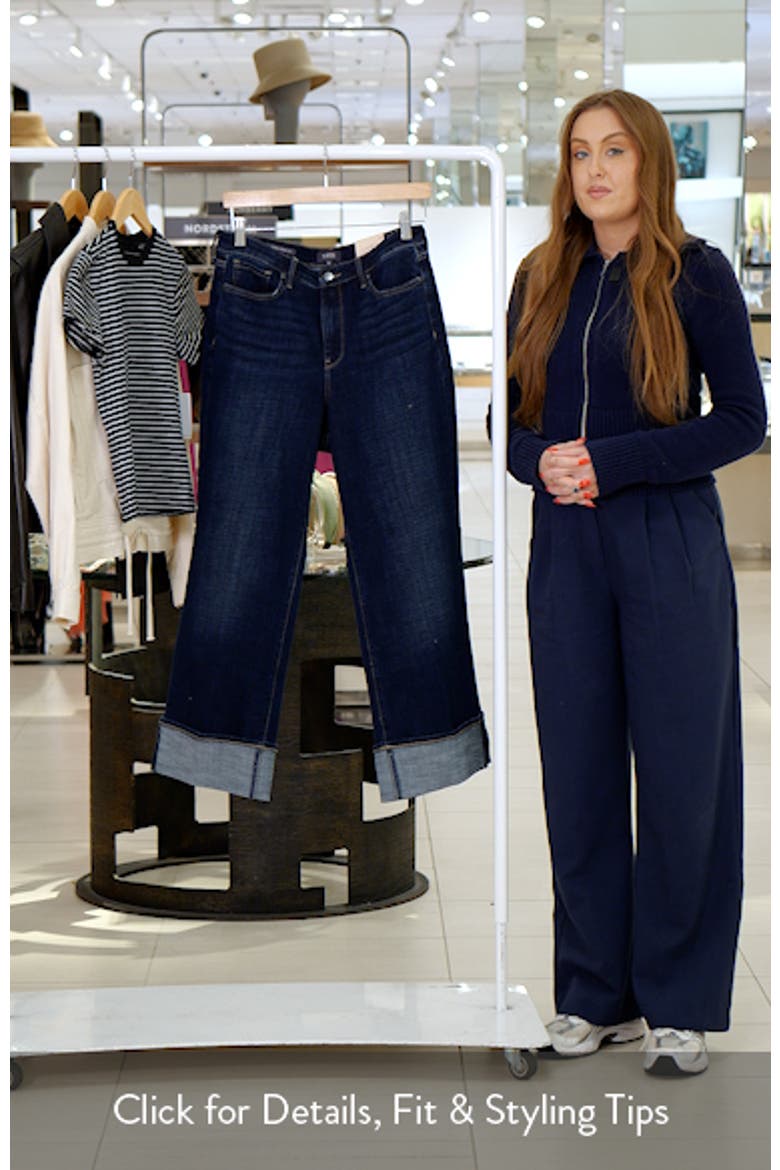 Teresa Deep Cuff Wide Leg Jeans video