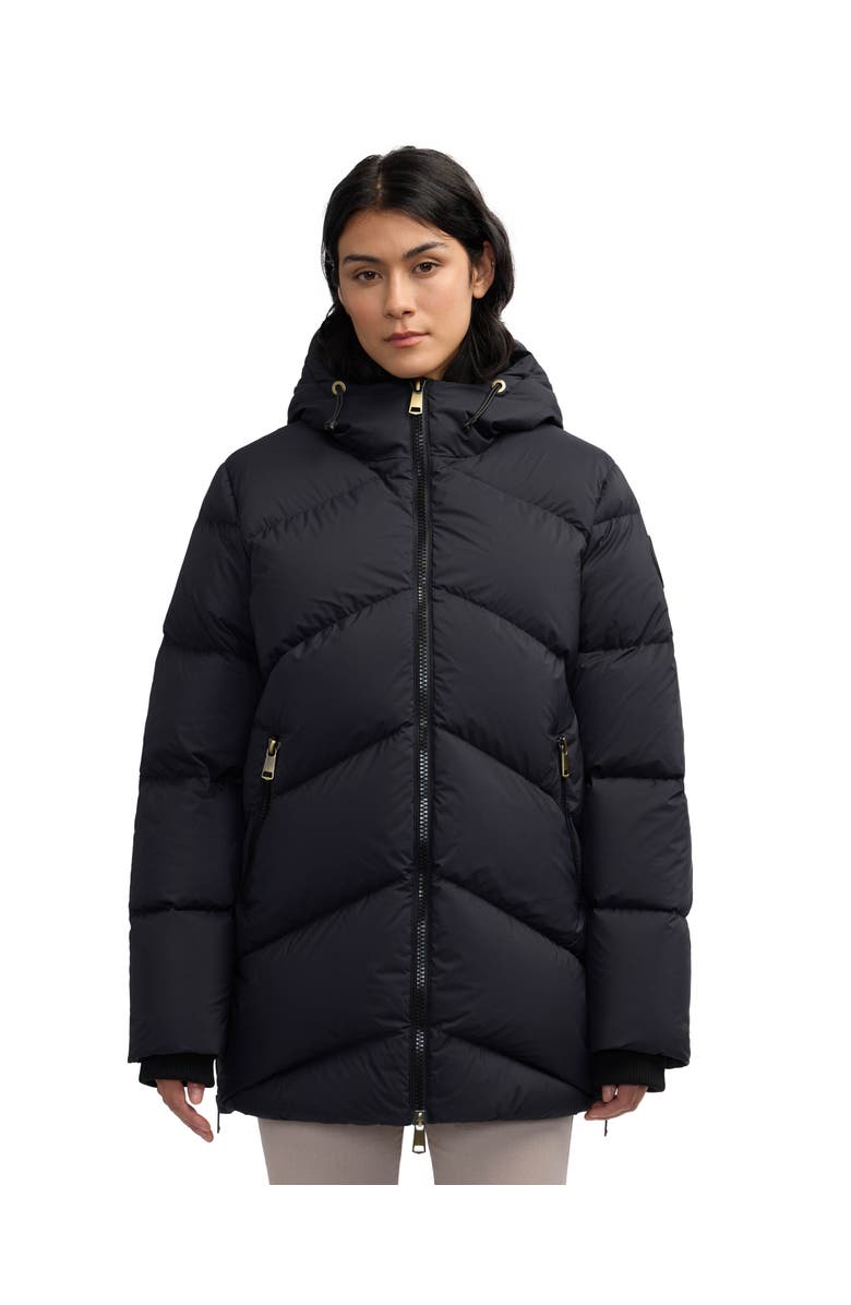 Pajar Women's Fallon Boxy Inverted Chevron Quilted Puffer, Main, color, Black