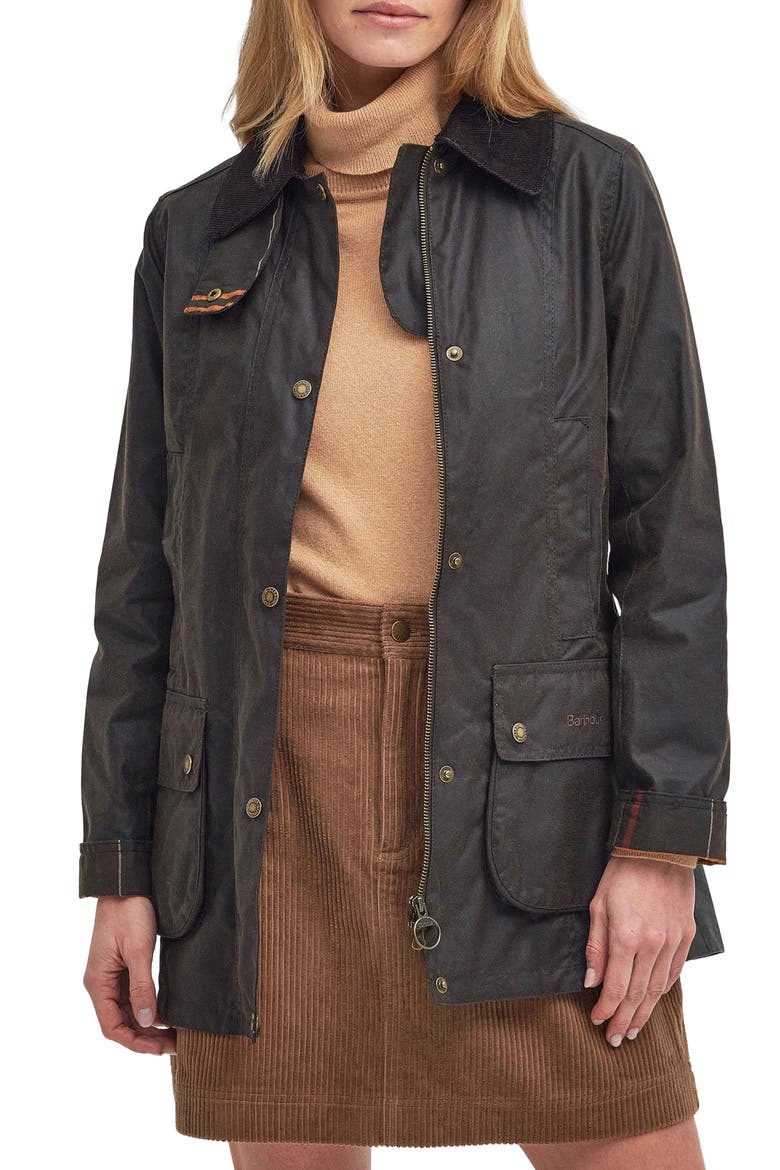 Fiddich Waxed Cotton Coat, Main, color, OLIVE CLASSIC