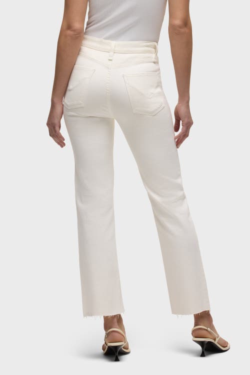 Hudson Remi High Rise Straight Ankle Jeans In Ecru