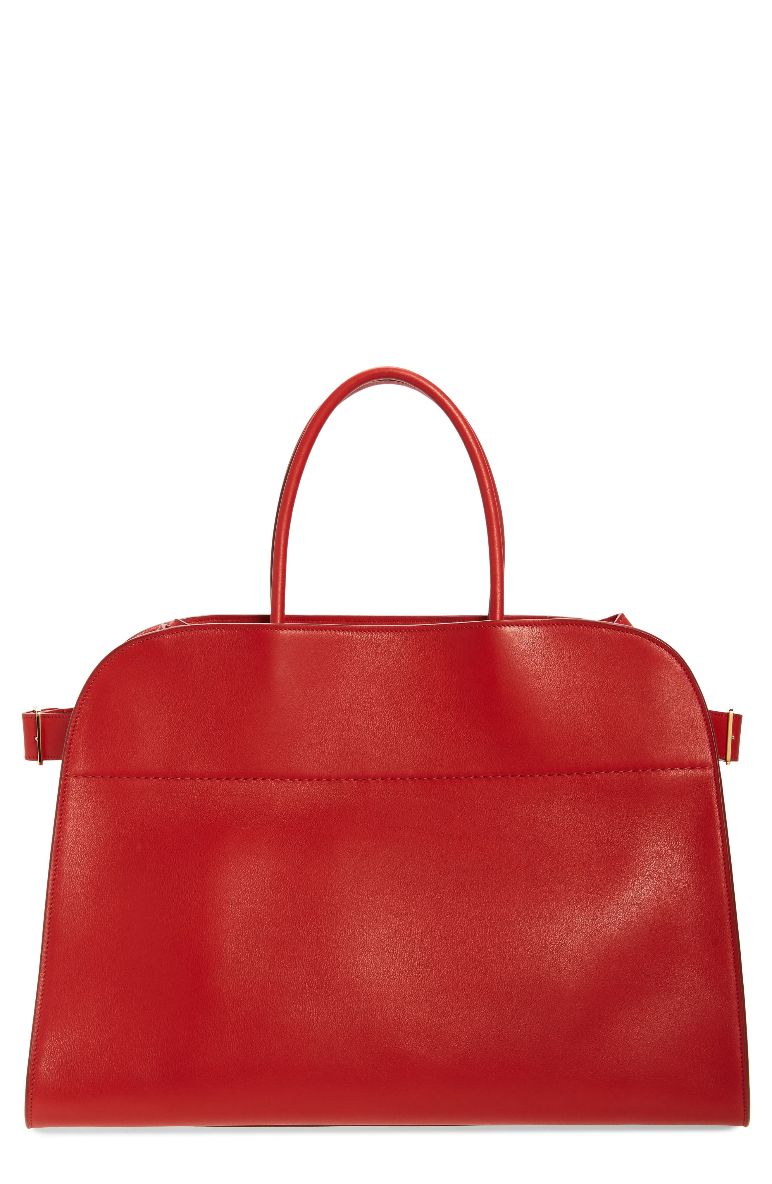 The Row Margaux 17 Leather Bag, Main, color, 