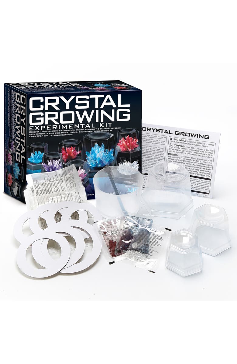 4M Crystal Growing Experimental Kit Create 7 Crystals, Alternate, color, Multicolored