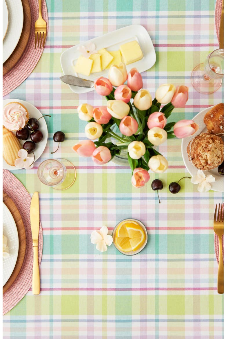 Spring Plaid Tablecloth, Alternate, color, MULTI