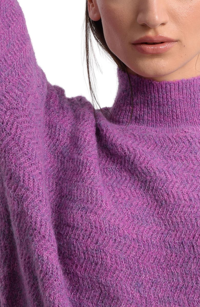 Molly Bracken Fuzzy Turtleneck Sweater, Alternate, color, 