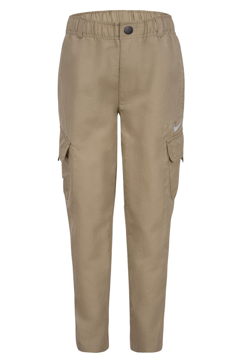 Kids' Woven Nylon Cargo Pants, Main, color, KHAKI