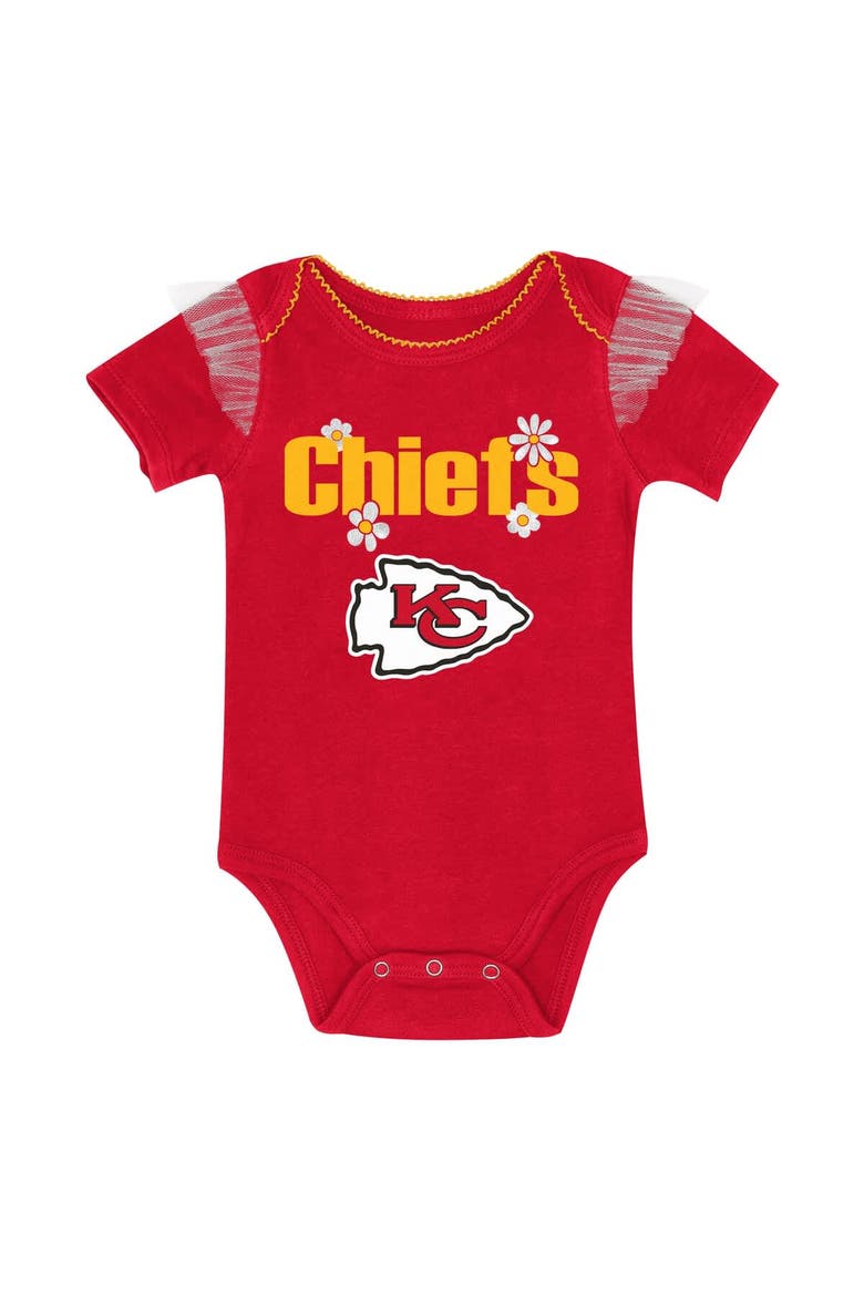 Girls Newborn Outerstuff Red Kansas City Chiefs My Team Rocks Bodysuit and Skirt Set, Alternate, color, Red