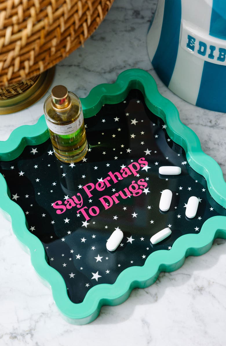 Furbish Perhaps to Drugs Lacquer Tray, Alternate, color, Perhaps To Drugs