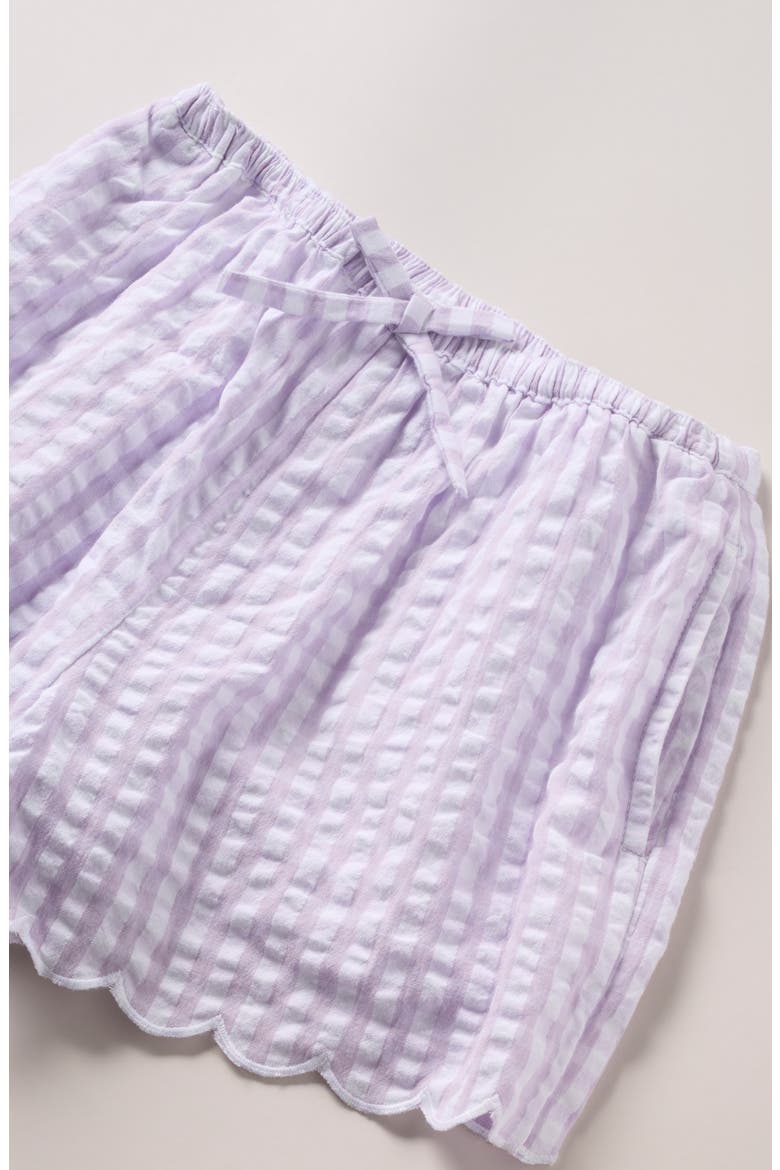 Kids' Gingham Seersucker Shorts, Alternate, color, PURPLE SECRET MAE GINGHAM