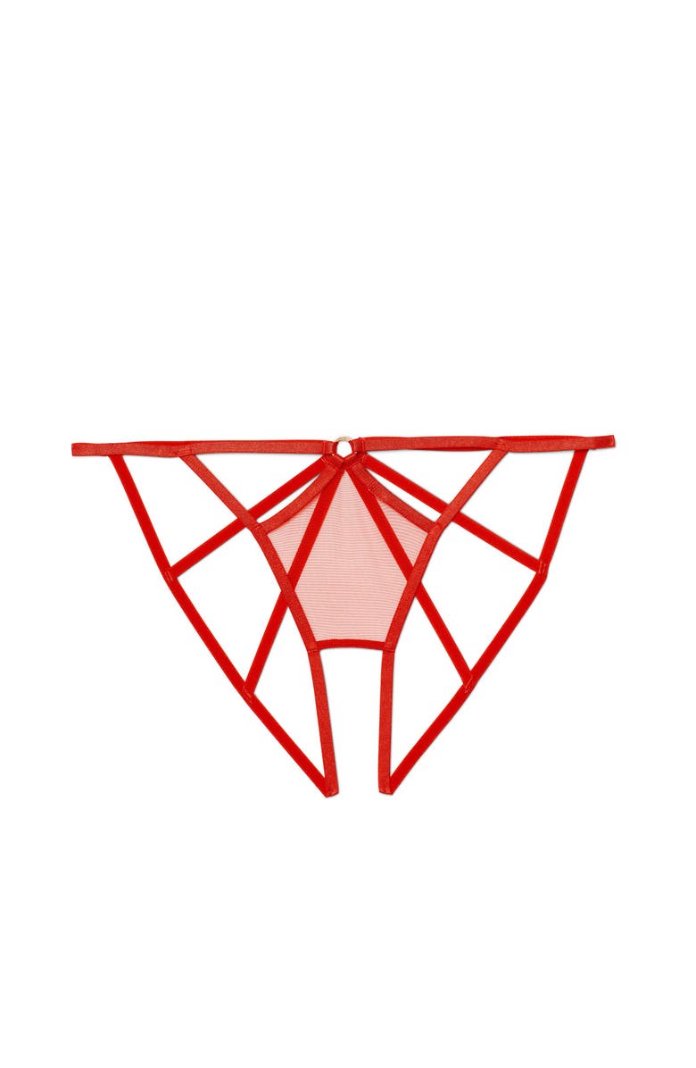 Adore Me Arena Bikini Panties, Alternate, color, Dark Red