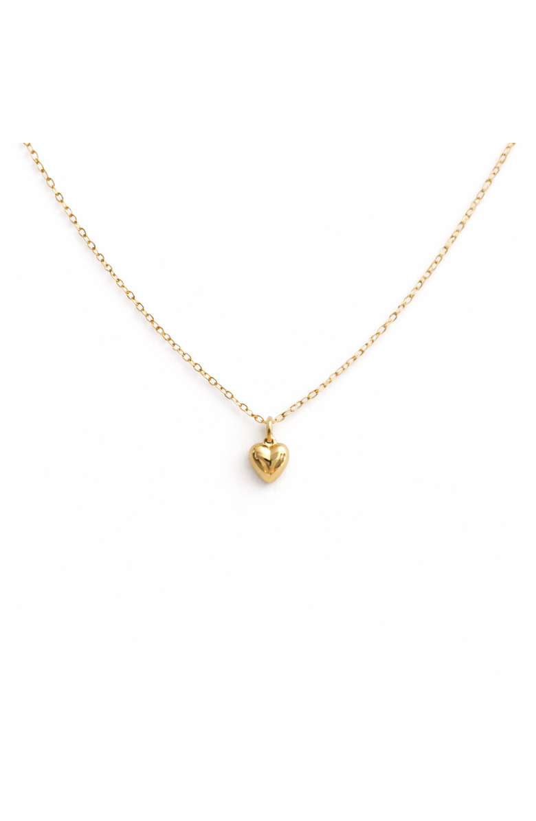 Sheena Marshall Jewelry Lou Puff Heart Necklace, Main, color, 14K Gold Fill - 18-20"