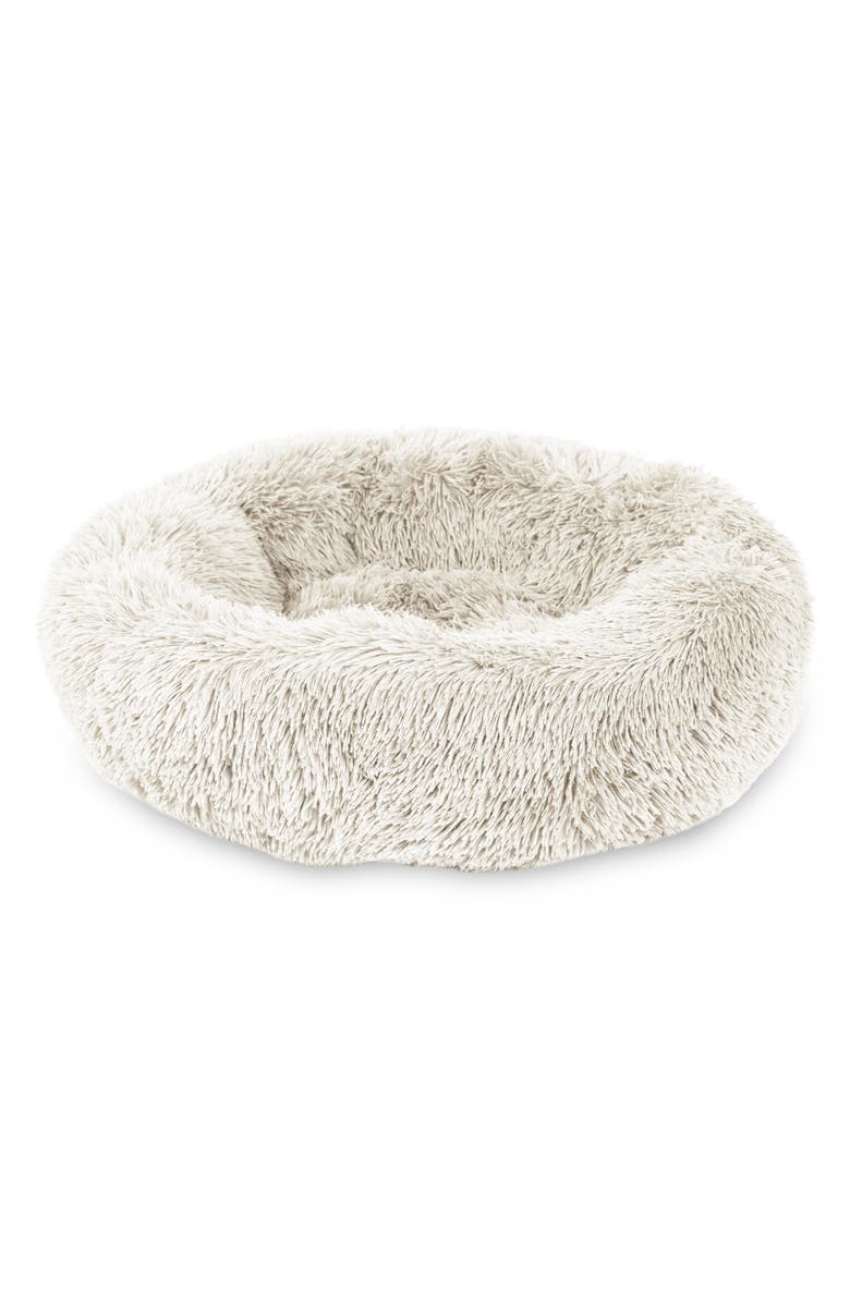Fringe Studio Furry Dog Bed, Main, color, White
