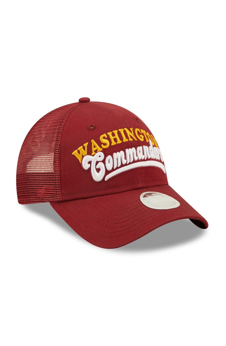 New Era Women's New Era   Burgundy Washington Commanders Team Trucker 9FORTY Snapback Hat, Alternate, color, 