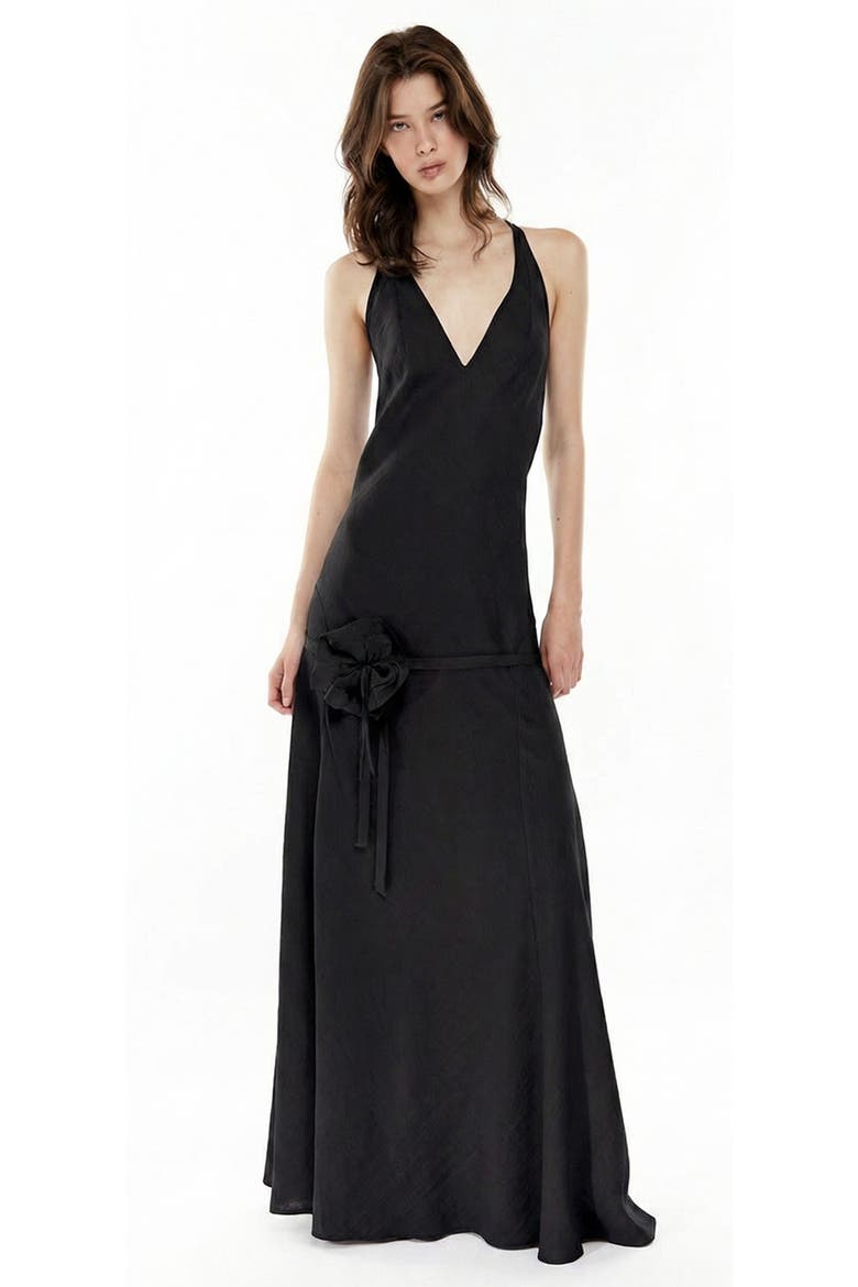Fran Belt Dress, Main, color, Black