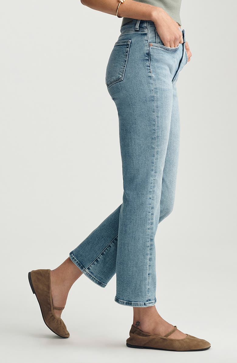 Mavi Jeans Anika Crop Flare Jeans, Alternate, color, Light Brushed Flex Blue