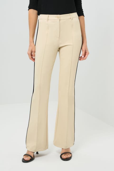 Winny Stripe Performance Twill Bootcut Pant
