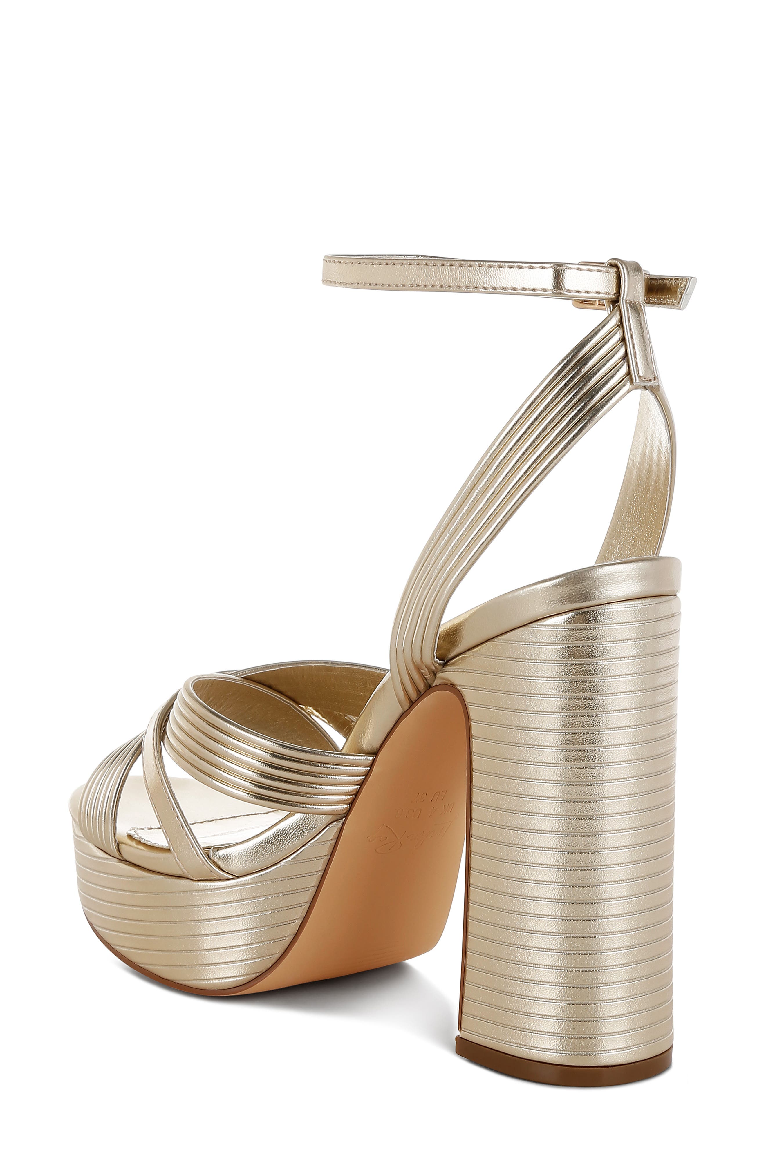 LONDON RAG Socialiate Platform Sandal, Alternate, color, Gold
