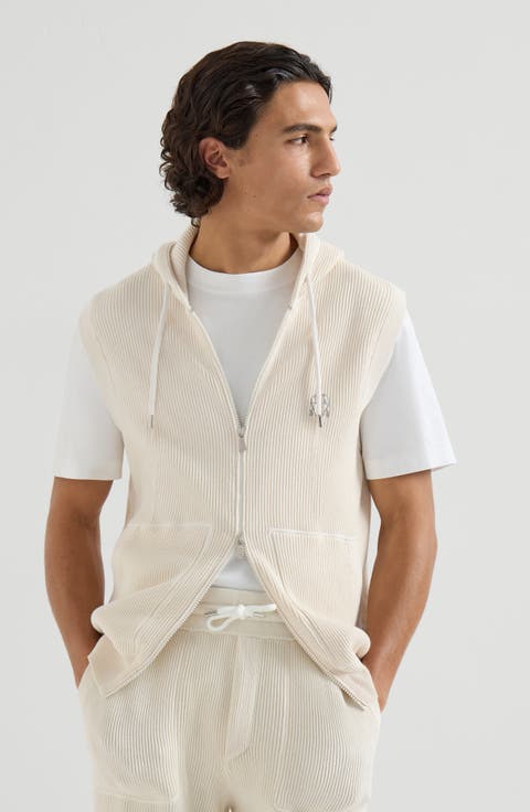 Cotton knit vest