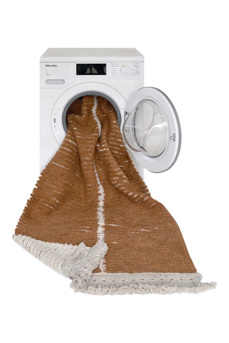 Reversible Washable Recycled Cotton Blend Rug, Alternate, color, TOFFEE NATURAL LINEN