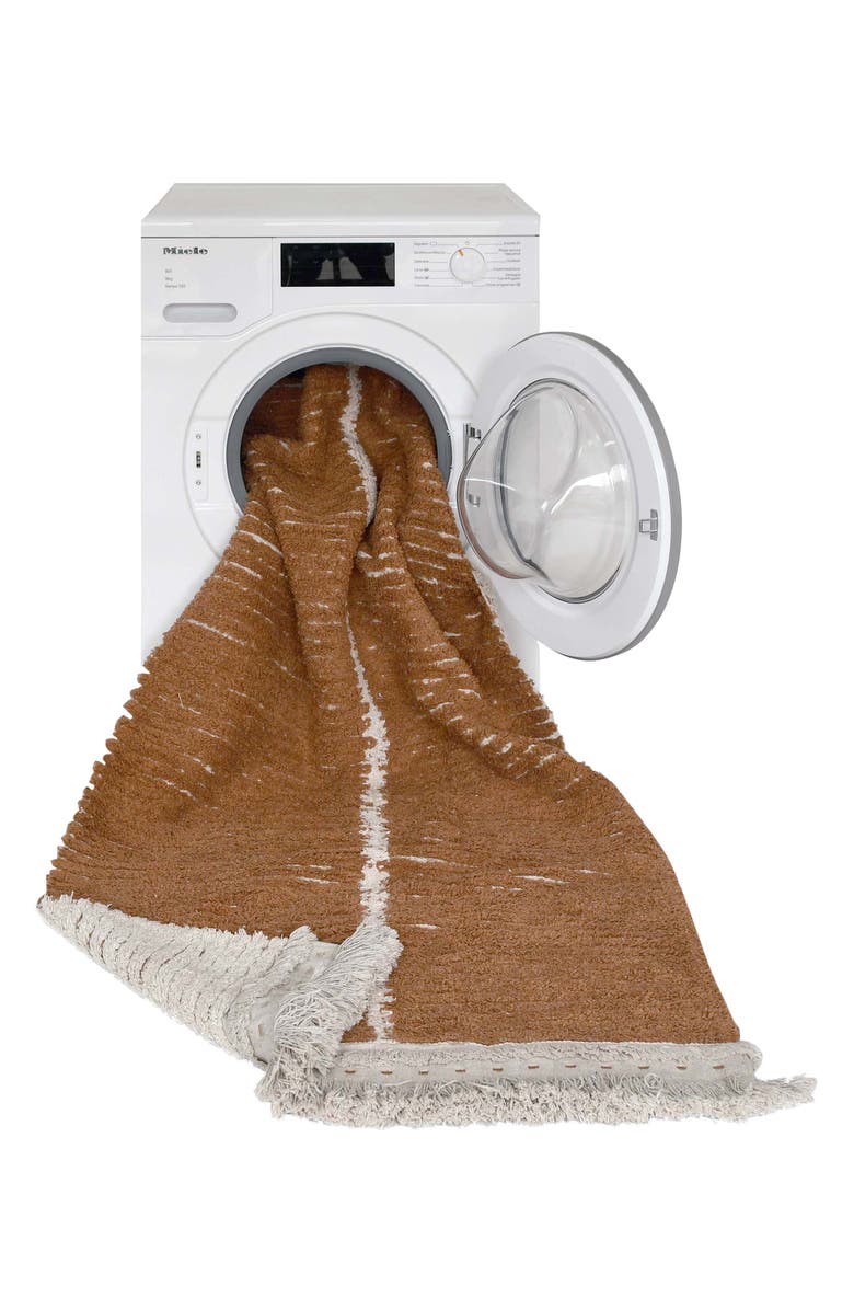 Lorena Canals Reversible Washable Recycled Cotton Blend Rug, Alternate, color, Toffee Natural Linen