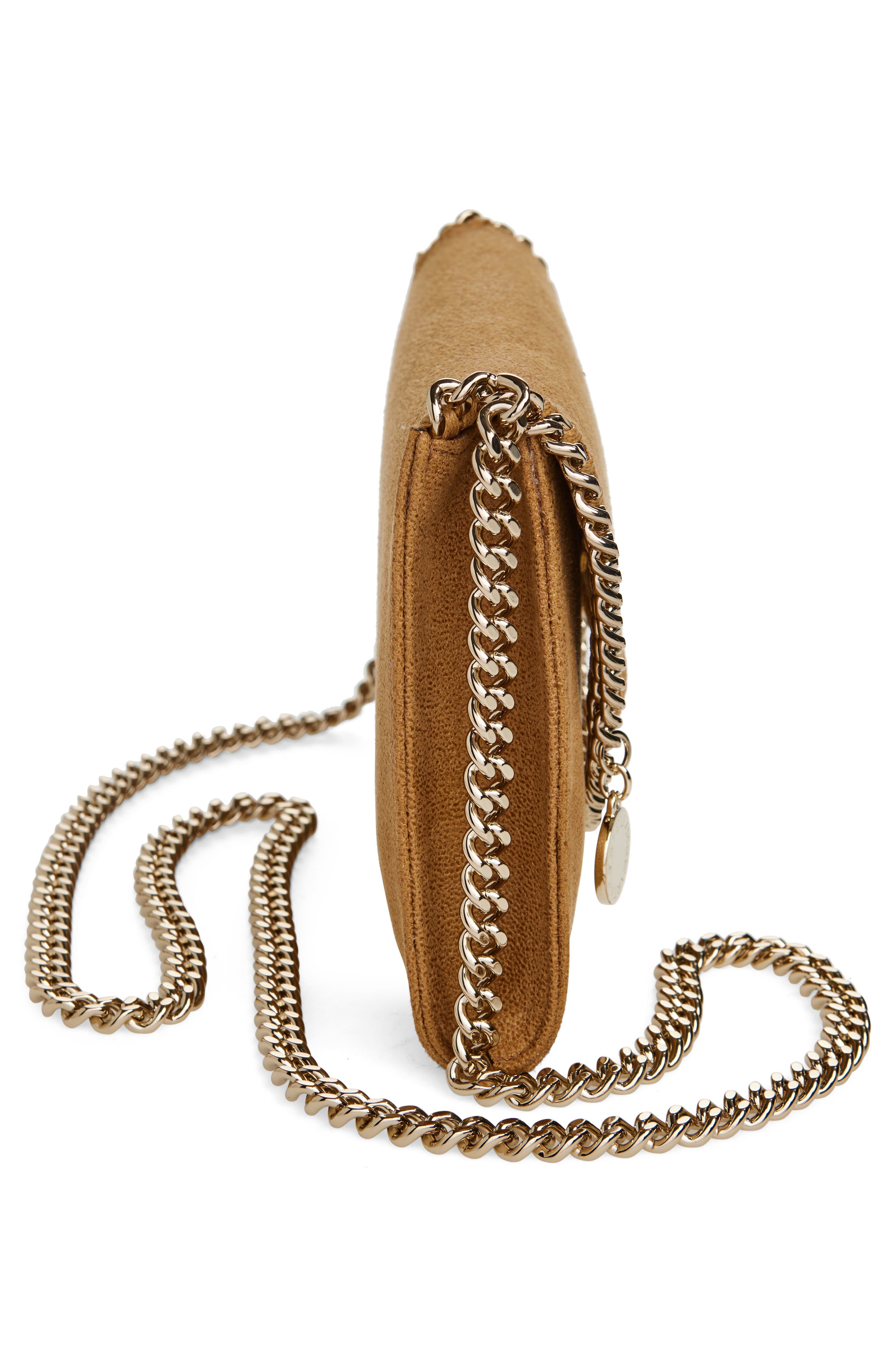 Stella McCartney Mini Falabella Shaggy Deer Faux Leather Crossbody Bag, Alternate, color, 