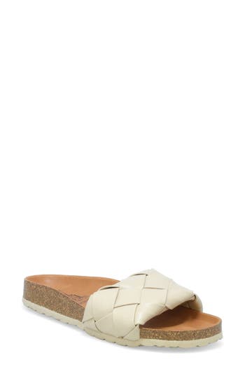 Miz Mooz Rope Braided Slide Sandal In Linen