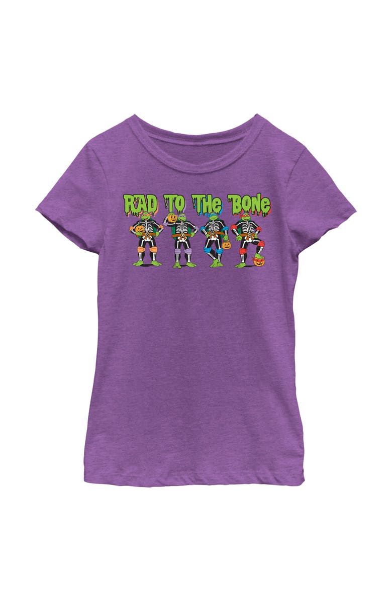 TEENAGE MUTANT NINJA TURTLES Girl's Teenage Mutant Ninja Turtles Halloween Rad to the Bone  Graphic T-Shirt, Main, color, Purple Berry