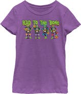 TEENAGE MUTANT NINJA TURTLES Girl's Teenage Mutant Ninja Turtles Halloween Rad to the Bone  Graphic T-Shirt